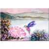 Trademark Fine Art Wendra 'Hummingbird's Joy' Canvas Art, 14x19 WL009-C1419GG